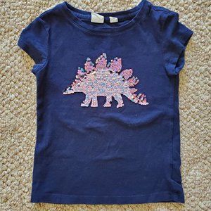 Gap Dinosaur Flip Sequin Shirt Size XS (4/5)